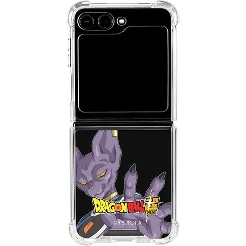Dragon Ball Super Beerus Portrait Galaxy Z Flip6 Clear Case